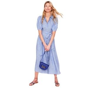 chinese dress ladies Ava Cotton Midi Dress-Green Broderie
